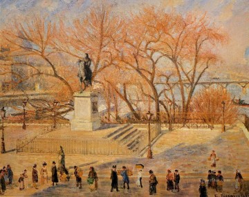  1902 Painting - square du vert galant sunny morning 1902 Camille Pissarro